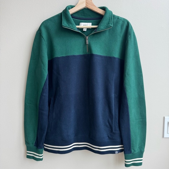 M&S Men’s Quarter-Zip Pullover Sweatshirt – Size M - Picture 2 of 8
